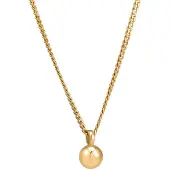 Elli - Elli Halsketting Dames Balhanger Geo Look Panzerkette Basic Trend in 925 Sterling Zilver Verguld Kettingen