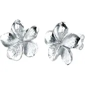 Elli - Elli Oorbellen Dames Frangipani Bloemen Motief Elegant in 925 Sterling Zilver Oorbel