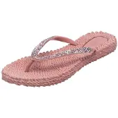 Ilse jacobsen Teenslipper 'Cheerful' oudroze / zilver