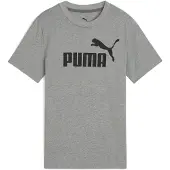 Puma Shirt 'ESS No. 1' grijs gemêleerd / zwart