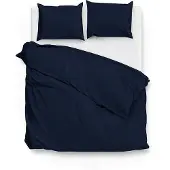 Zohome Zo Home Dekbedovertrek Katoen Satijn Satinado Uni - navy blue 260x200/220cm