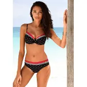 LASCANA Bikinibroek eosine / zwart / wit