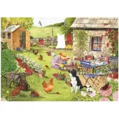 The House of Puzzles legpuzzel Grandma's Garden 500 XL stukjes karton.