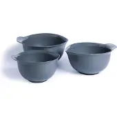 KitchenAid Beslagkommen, Set van 3 Stuks, Met Schenktuit, 2.4 L, 3.3 L, 4.3 L, Kunststof, Nestbaar, Grijs -