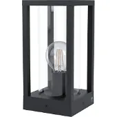 Eglo 98714 Cascinetta Sokkelarmatuur Aluminium Zwart/Glas Helder - 1 x E27