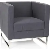 Hjh OFFICE BARBADOS | 1-Zits - Lounge stoel Donkergrijs