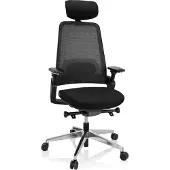Hjh OFFICE Bureaustoel BRACIO Stof zwart