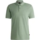 HUGO BOSS Bonneterie Pallas poloshirt groen effen