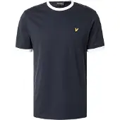 Lyle & Scott Shirt 'Ringer' navy / geel / wit