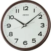 Seiko QXA836B Wandklok en staande klok, quartz, bruin, met zachte wijzers