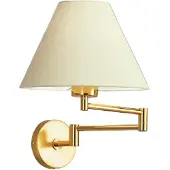 Knapstein Wandlamp LIVAS, dimbaar, messing / goud, Woon-/ Eetkamer, Messing, Design, Wandlamp