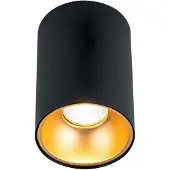 Orion Plafondspot Starlight, rond, zwart dimbaar, zwart, Woon-/ Eetkamer, Aluminium, Modern, buitenspot