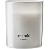 Meraki - Geurkaars - Fresh linen - h: 9.5 cm, dia: 8 cm