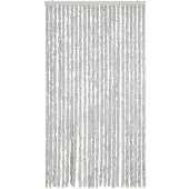 vidaXL Vliegengordijn 100x230 cm chenille grijs