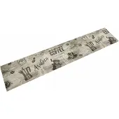 vidaXL Keukenmat wasbaar koffieprint 60x300 cm fluweel grijs