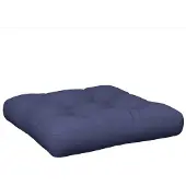 vidaXL Palletkussen 50x50x12 cm stof marineblauw