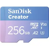 SanDisk micro SD-geheugenkaart Creator 256 GB Blauw