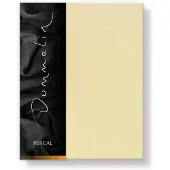 Dommelin Hoeslaken Lichtgeel (Percal 200TC)-90 x 200 cm