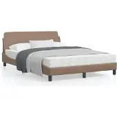 vidaXL Bedframe "Dover", cappuccino bruin, 120x200 cm, kunstleer