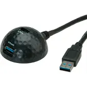 Value USB 3.2 Gen 1 dockingkabel, DOME, zwart, 1,5 m