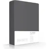 Romanette Hoeslaken Antraciet Flanel - 90 x 200 cm