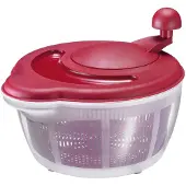 Westmark Slacentrifuge, inhoud: 5 l, ø 26 cm, kunststof, BPA-vrij, Fortuna, kleur: doorzichtig/rood, 24322260