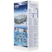 Bestway Power Steel Zwembad Set Ovaal Grijs - 427 x 250 x 100 cm