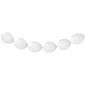 Folat Witte knoopballonnen, 8st.