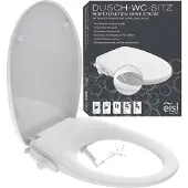 Eisl Bidet Douche WC-Zitting Opzetstuk - Soft Close - Afklikbaar - Wit