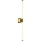 Maytoni LED-wandlamp Axis, messing / goud, Woon-/ Eetkamer, Aluminium, Modern, LED wandlamp