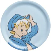 Muurla Emil dienblad Ø25 cm Blauw