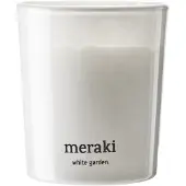 Meraki - Geurkaars, White garden - White - h: 7 cm, dia: 6 cm