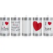 Party Deco trouwauto blikjes Klassiek - Bruiloft - zilver - set 5x stuks - 14 x 7 cm - Feestdecoratievoorwerp