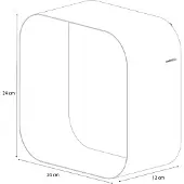 Sealskin 362474210 Brix Wall Cube 24 cm Wit