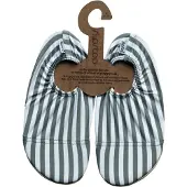 SLIPSTOP kinder schoenen met groene strepen wit maat 21/23