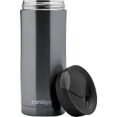 CONTIGO Huron Snapseal thermosbeker, roestvrijstalen isoleerbeker, koffiebeker-to-go, lekvrij, houdt tot 7 uur warm, vaatwasserbestendig BPA-vrij deksel, 470 ml | Gunmetal
