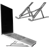 Accezz Laptop houder - Laptop standaard - Verstelbaar en opvouwbaar - Grijs