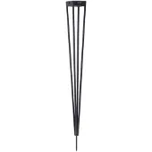 LES JARDINS Tinka Solar Tuinfakkel met grondpin Space Grey | 90 cm