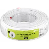 Goobay coaxkabel voor binnen | CCS | 75 dB | CPR | wit | 50 meter