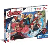 Clementoni glitter puzzel the avengers, 104st.
