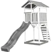 Axi Beach Tower Speeltoren Grijs/wit - Grijze Glijbaan