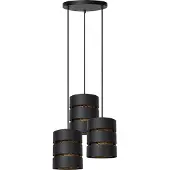 Lucide ROSAS - Hanglamp - Ø 43 cm - 3xE27 - Zwart
