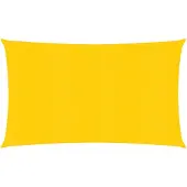 vidaXL Zonnezeil 160 g/m² 3x6 m HDPE geel