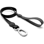 Morsö hondenriem waterproof gerecycled black zwart 120x1,5 cm