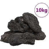 vidaXL Lavastenen 10 kg 10-30 cm zwart