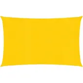 vidaXL Zonnezeil 160 g/m² rechthoekig 5x7 m HDPE geel