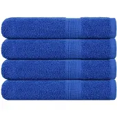 vidaXL Handdoeken FROGN 4 st 100x200 cm 360 g/m² blauw