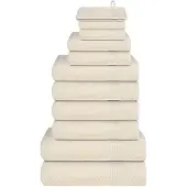 vidaXL 12-delige Handdoekenset FROGN 360 g/m² crème