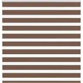 vidaXL Zebra rolgordijn 140x150 cm stofbreedte 135,9cm polyester bruin