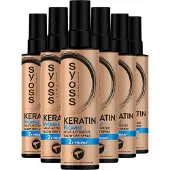 Syoss Keratine Volume Heatprotection Spray – Haarspray - Hittebescherming - Volume – Anti-pluis - Voordeelverpakking - 6 x 200 ml